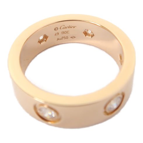 CARTIER Love Ring 18K Rose Gold US#4.75 #49