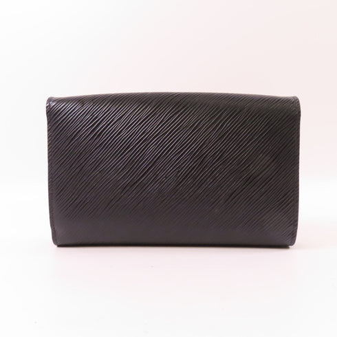 LOUIS VUITTON SHW Portefuille Twist Chain Wallet Shoulder Bag M62038 Epi Black v1