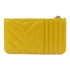 CHANEL CC GHW 2.55 Card Case Leather Yellow