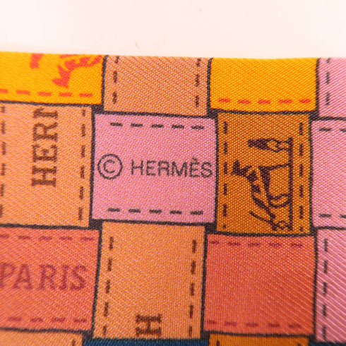 HERMES Twilly Silk Orange