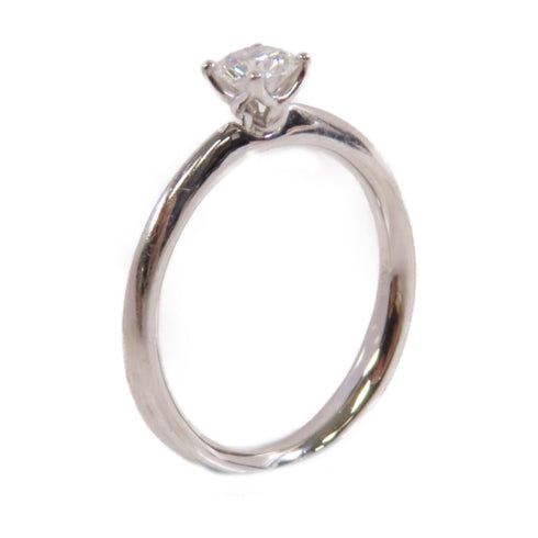 Fine Jewelry 0.29ct Diamond Ring US#5 18K White Gold