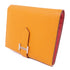 HERMES PHW Bearn Wallet Epsom Leather Orange