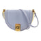 FENDI GHW Moonlight Shoulder Bag 8BT346 Calfskin Leather Blue