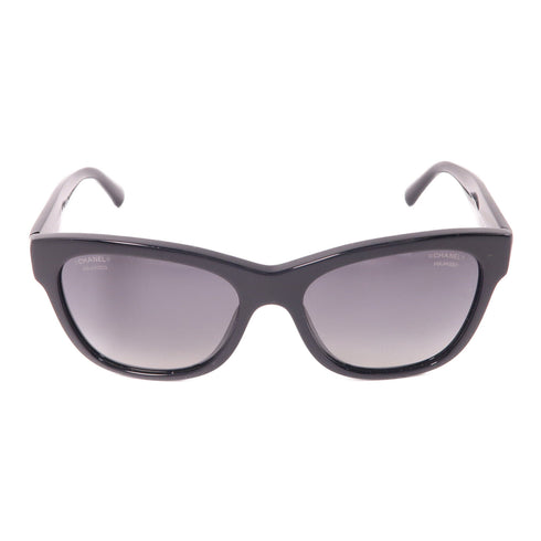 CHANEL CC Sunglasses PVC Black v2