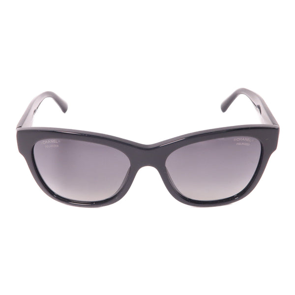 CHANEL CC Sunglasses PVC Black v2