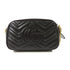 GUCCI GG GHW GG Marmont Shoulder Bag Calfskin Leather 447632 Black