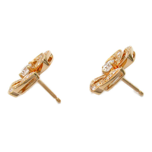 BVLGARI Fiorever Earrings Diamond 18K Pink Gold