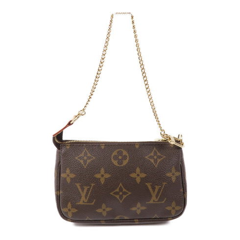LOUIS VUITTON LV GHW Mini Pochette Accessoires Handbag M58009 Monogram Brown