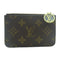 LOUIS VUITTON LV GHW Romy Card Case M82939 Monogram Brown Green