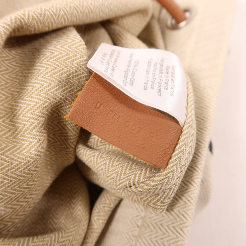 HERMES Aline Shoulder Bag Beige Canvas