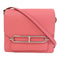 HERMES PHW Roulis Mini Shoulder Bag Evercolor Leather Rose Azalee/Rouge H