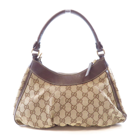 GUCCI GG GHW Abbey Shoulder Bag 190526 Canvas Brown