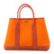 HERMES PHW Garden Party TPM Handbag Canvas Orange