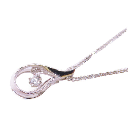 Fine Jewelry 0.23ct Diamond Necklace 18K White Gold