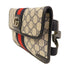 GUCCI GG SHW Ophidia GG Waist Bag 674081 Coated Canvas Black