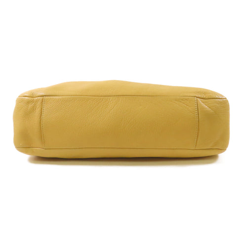 CHANEL CC GHW Shoulder Bag Calfskin Leather Beige