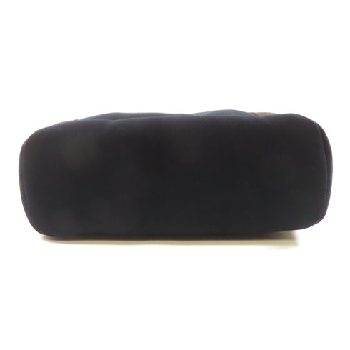 HERMES PHW Sac De Pansage Groom Handbag 2 Way Shoulder Bag Canvas Bleu Indigo