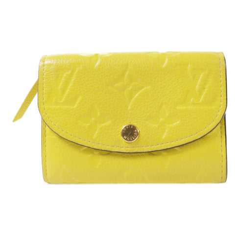 LOUIS VUITTON LV GHW Rosalie Coin Purse M81444 Leather Yellow