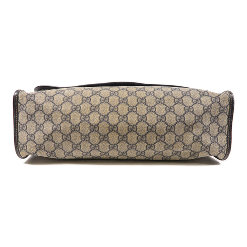 GUCCI GG Shoulder Bag 246411 Coated Canvas Blue/Brown