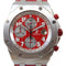 AUDEMARS PIGUET Royal Oak 42mm Automatic Watch Stainless Steel/Leather Red