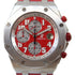 AUDEMARS PIGUET Royal Oak 42mm Automatic Watch Stainless Steel/Leather Red