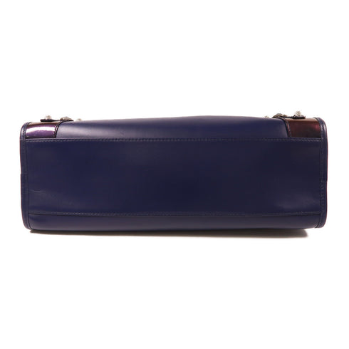 BALENCIAGA SHW City 2 Way Shoulder Bag 281770 Calfskin Leather Purple
