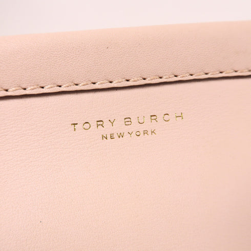 Tory Burch GHW 2 Way Shoulder Bag Calfskin Leather Pink v1