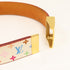 LOUIS VUITTON LV GHW Belt 80 Belt M9270U Monogram Multicolore White