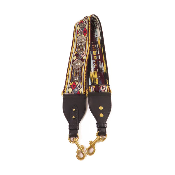 Christian Dior CD GHW Shoulder Strap Canvas Metal Multicolor