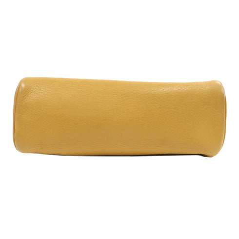 PRADA GHW Daino Box Shoulder Bag BR0094 Calfskin Leather Brown