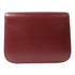 CELINE GHW Classic Box Shoulder Bag Calfksin Leather Red