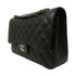 CHANEL Quilted CC SHW Classic Jumbo Chain Shoulder Bag A58600 Caviar Black