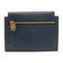 HERMES GHW Kelly Pocket Compact Wallet Madame Leather Deep Blue