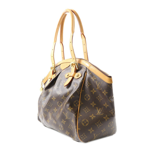 LOUIS VUITTON LV GHW Tivoli GM Shoulder Bag M40144 Monogram Brown v13