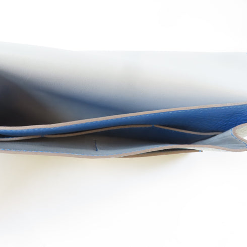 HERMES PHW Dogon Wallet Bifold Wallet Togo Leather Gray