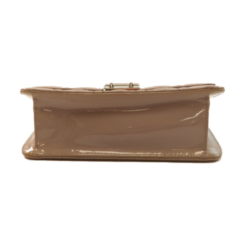 Dior SHW Miss Dior Chain Shoulder Bag Patent Leather S0257 Purple