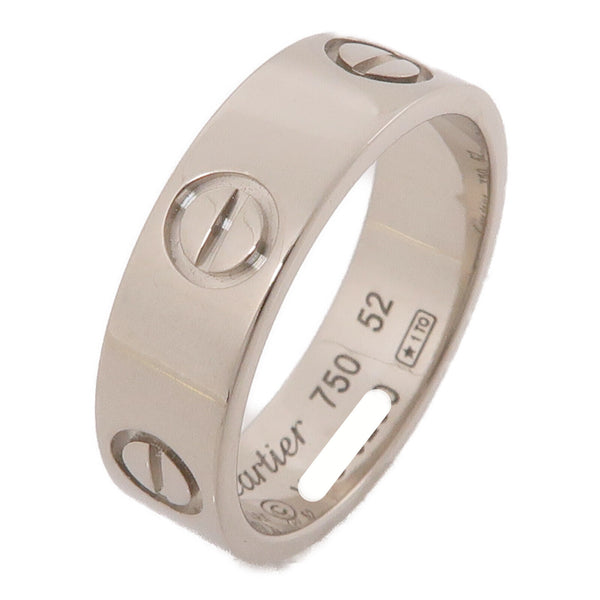 CARTIER Love Ring B4084700 18K White Gold Cartier#52 US#6