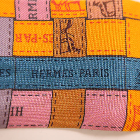 HERMES Twilly Silk Orange