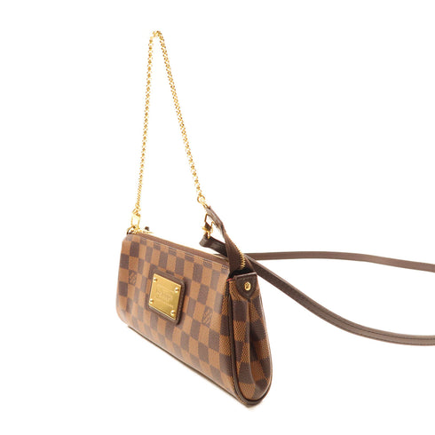LOUIS VUITTON LV GHW Eva 2 Way Shoulder Bag N55213 Damier Brown v2