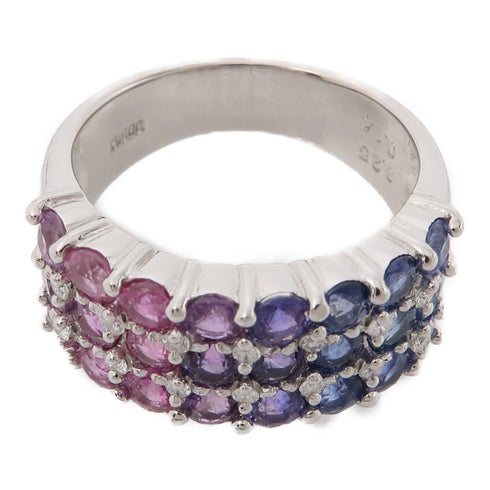 JEWELRY Sapphire Diamond Ring PT900 Platinum US#6.5