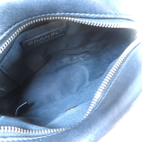 CHANEL Quilted CC GHW Chain Shoulder Bag Calfskin Leather Black v4