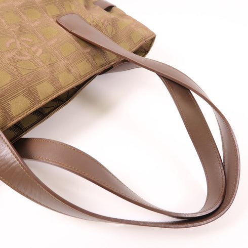 CHANEL CC SHW New Travel Line Shoulder Tote Bag Nylon