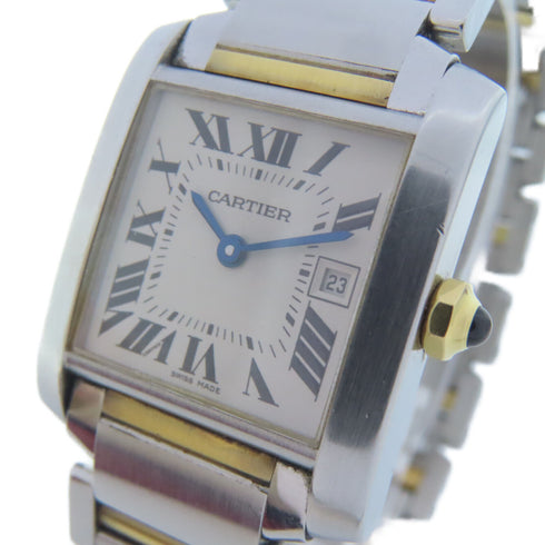 CARTIER Tank Francaise Quartz Watch W51012Q4 Stainless Steel/18K Yellow Gold