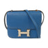 HERMES PHW Constance Mini Shoulder Bag Epsom Leather Blue Izmir