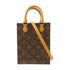 LOUIS VUITTON LV GHW Petit Sac Plat 2 Way Shoulder Bag M81295 Monogram Brown