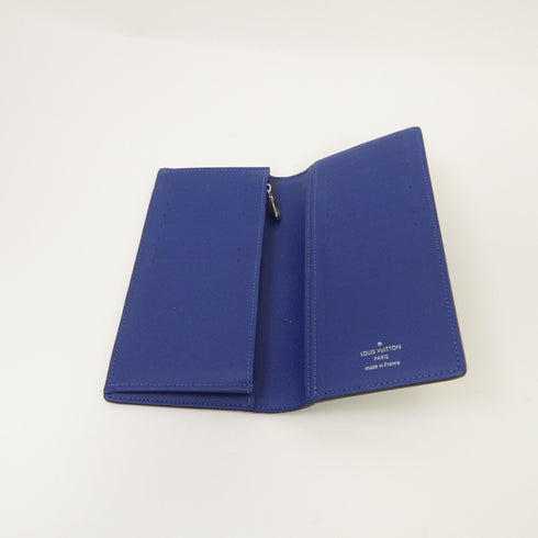 LOUIS VUITTON LV SHW Brazza Long Wallet M30297 Taigarama Blue