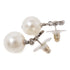 CHANEL CC Earrings Accessories A23 Metal PVC Silver White