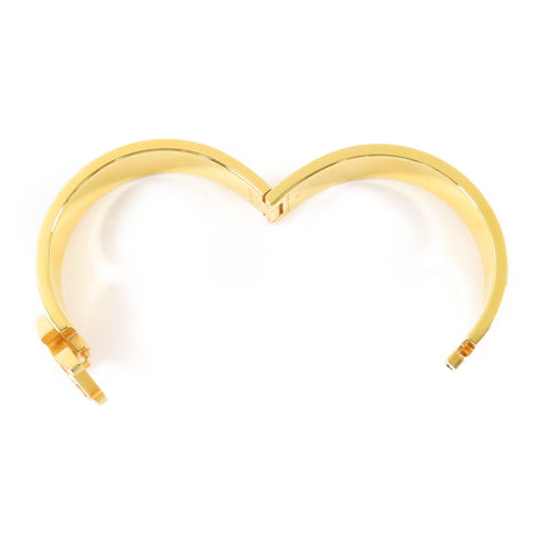 HERMES GHW Clic H Bracelet Metal Gold/Multicolor