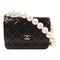 CHANEL CC GHW Wallet On Chain Shoulder Bag Calfskin Leather Black