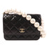 CHANEL CC GHW Wallet On Chain Shoulder Bag Calfskin Leather Black